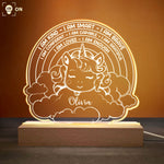 Smart Kind Brave Unicorn - Personalized LED Light