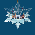 Snowflakes Are Kisses From Heaven - Personalized Custom Shaped Acrylic Ornament
