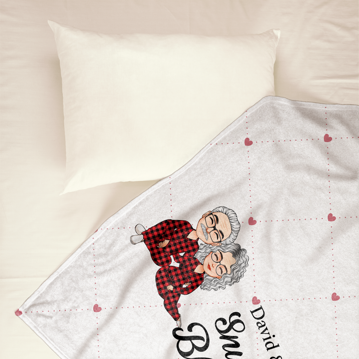 Snuggle Blanket - Personalized Blanket - Anniversary, Valentine, Christmas, New Year Gift For Husband, Wife, Lover, Boyfriend, Girlfriend