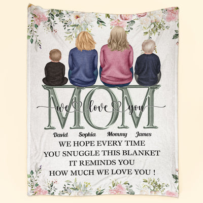 Snuggle This Blanket - It Reminds How Much We Love You  - Personalized Blanket