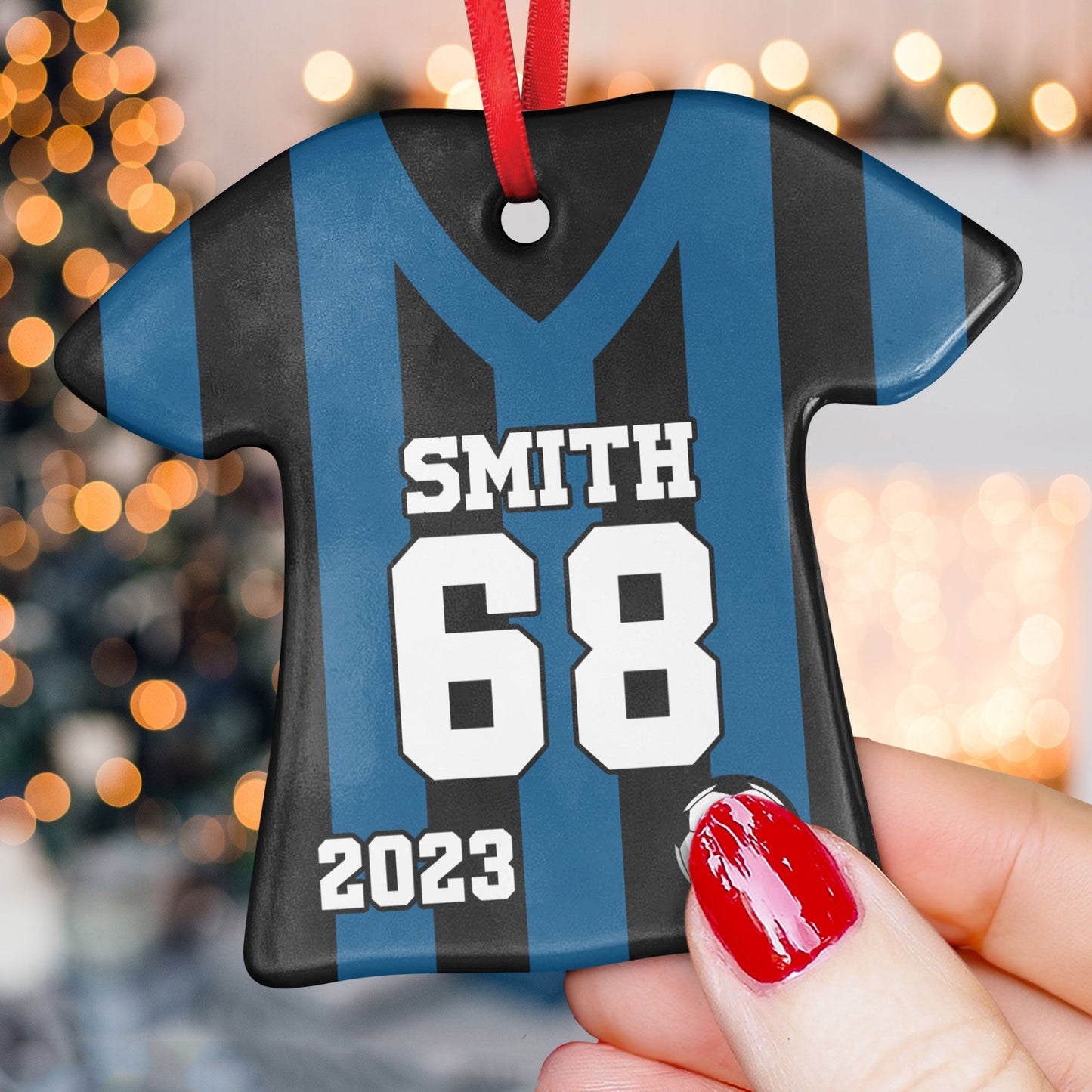 Soccer Uniform - Personalized Ceramic Ornament