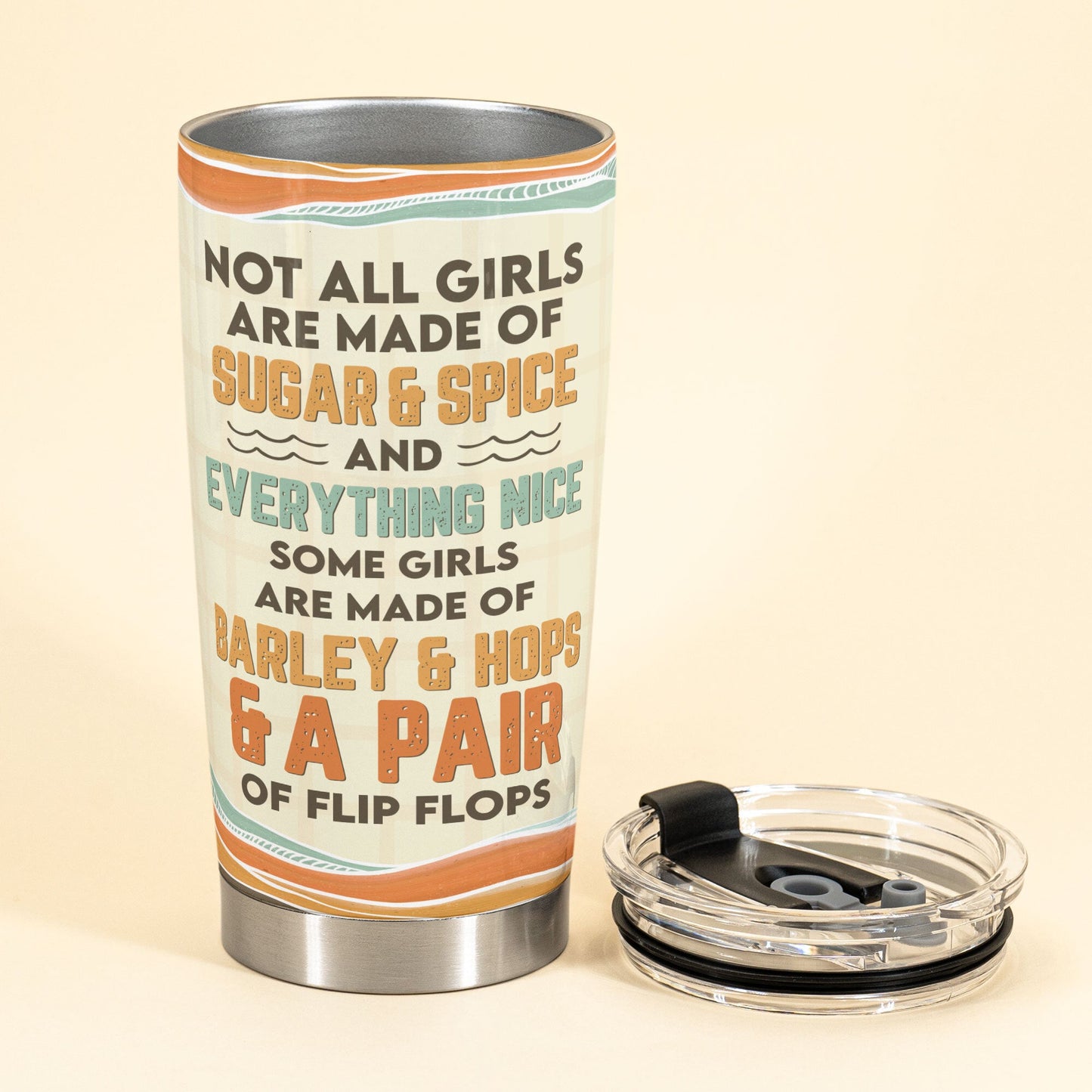 Some Girls Are Made Of Flip Flops - Personalized Tumbler Cup