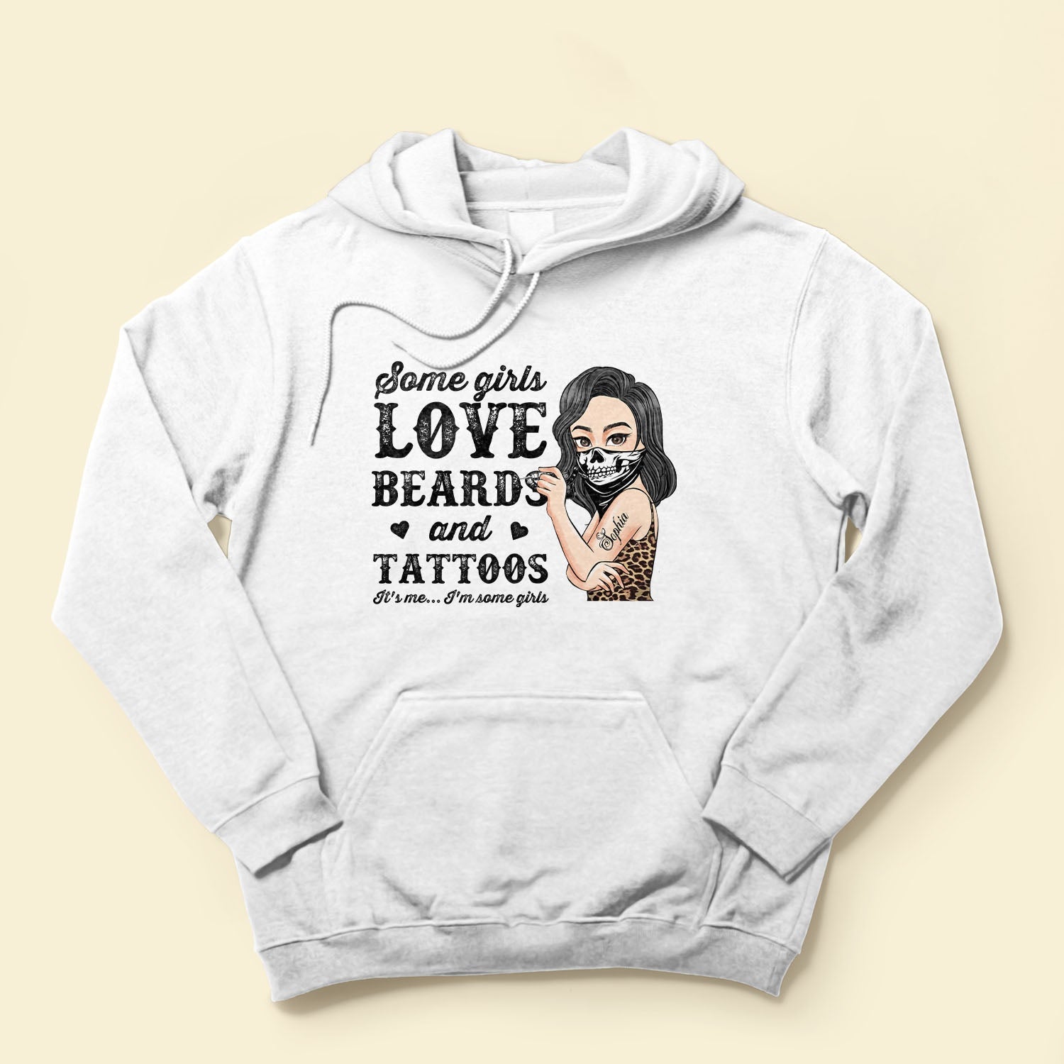 Some Girls Love Beards And Tattoos - Personalized Shirt - Birthday Gift For Tattoo Girl, Tattoo Woman 