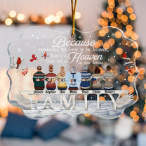 Someone We Love Is In Heaven - Personalized Acrylic Ornament - Christmas Memorial Gift For Family Members, Brothers, Sisters, Mom, Dad