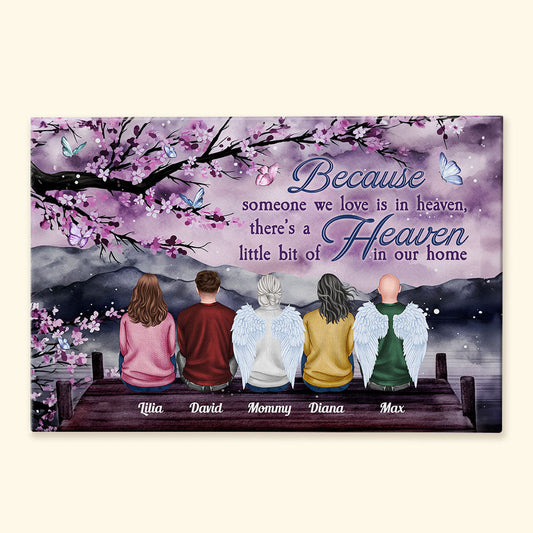 Someone We Love Is In Heaven - Personalized Wrapped Canvas