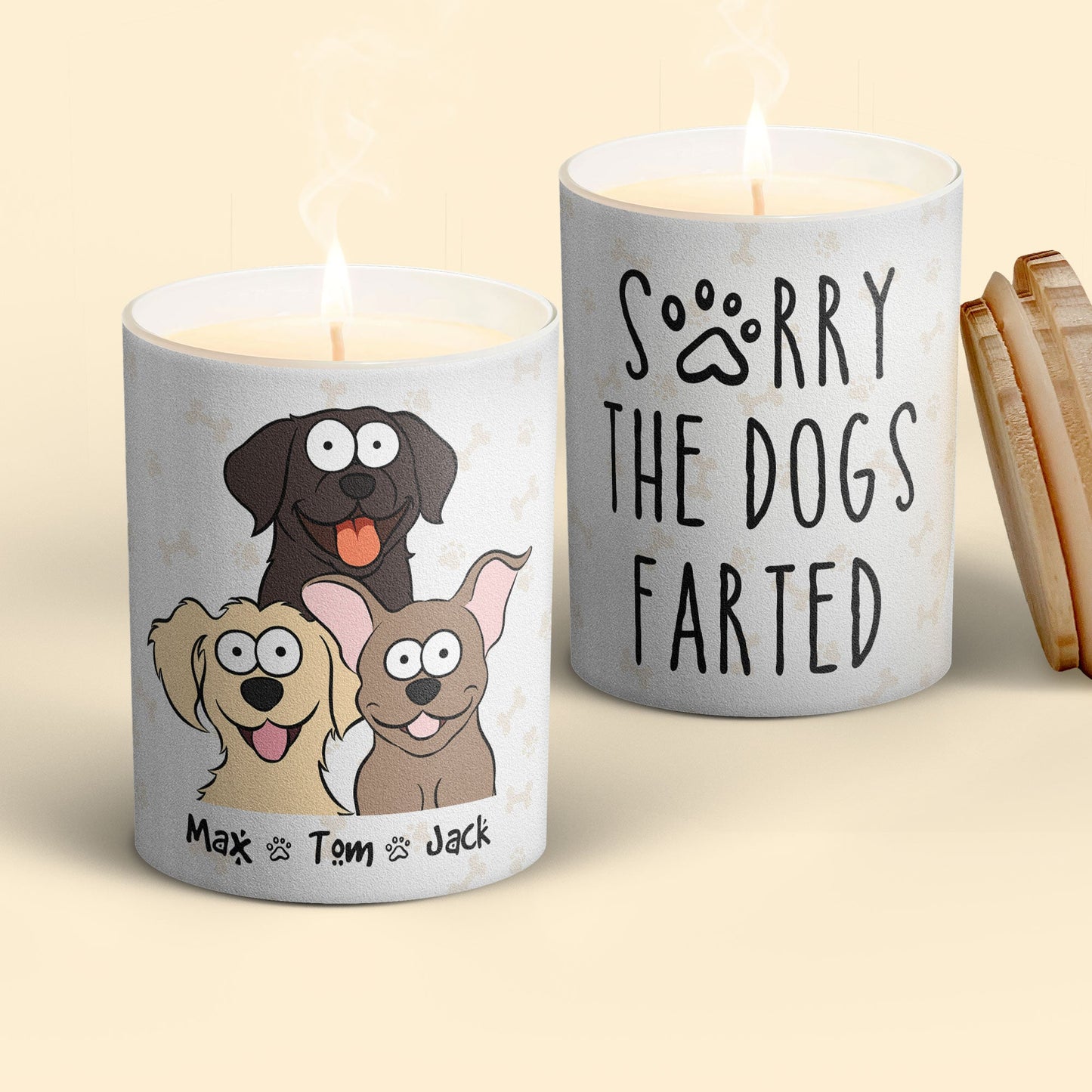 Sorry The Dog Farted - Personalized Candle