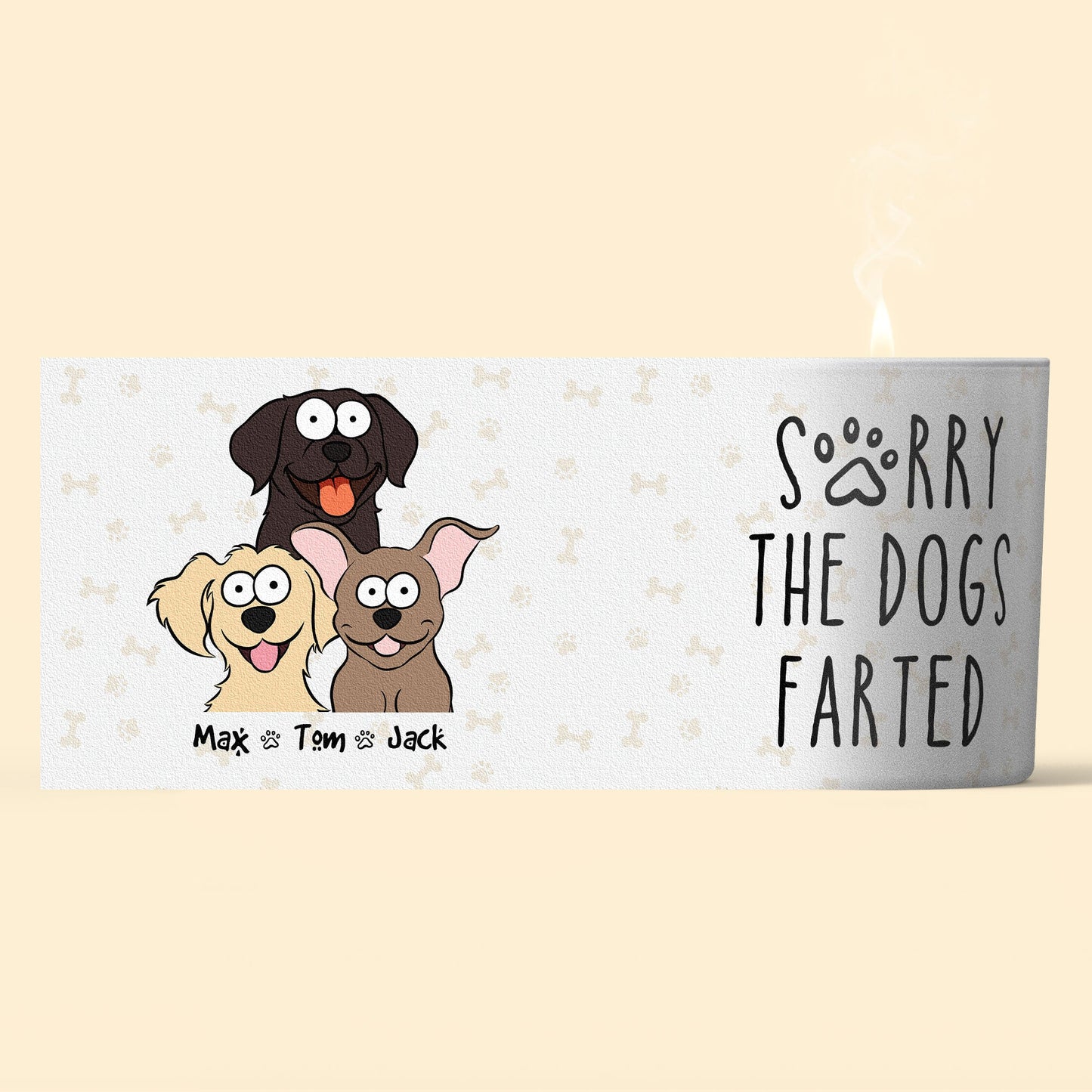 Sorry The Dog Farted - Personalized Candle