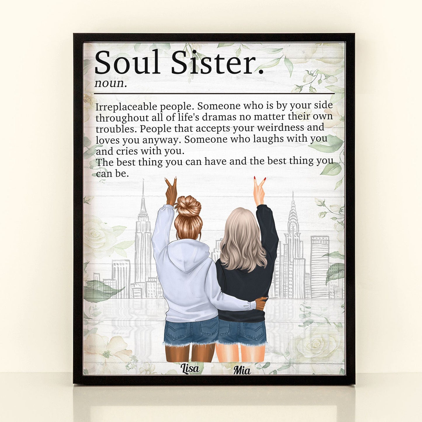 Soul Sister An Irreplaceable Person - Personalized Poster - Christmas Gift For Friends, Besties, Soul Sister