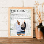 Soul Sister An Irreplaceable Person - Personalized Poster - Christmas Gift For Friends, Besties, Soul Sister