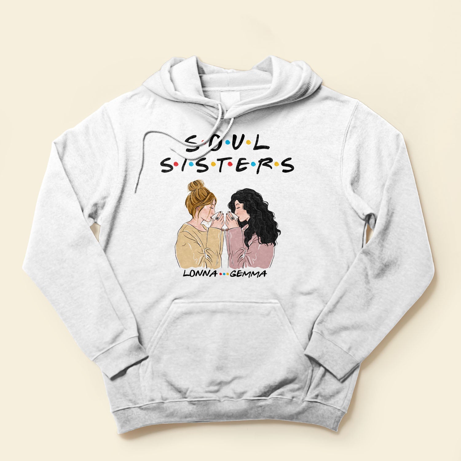 Soul Sisters - Personalized Shirt - Gift For Besties - Girl Side View