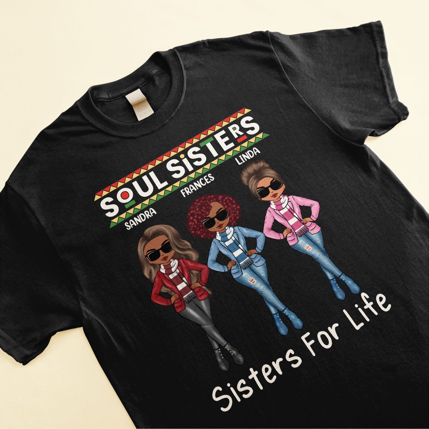 Soul Sisters - Personalized Shirts - Gifts For Black Girls