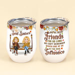 Soul Sisters - We've Been Friends For So Long - Personalized Wine Tumbler - Fall Season, Birthday Gift For Friends, Besties, Sisters