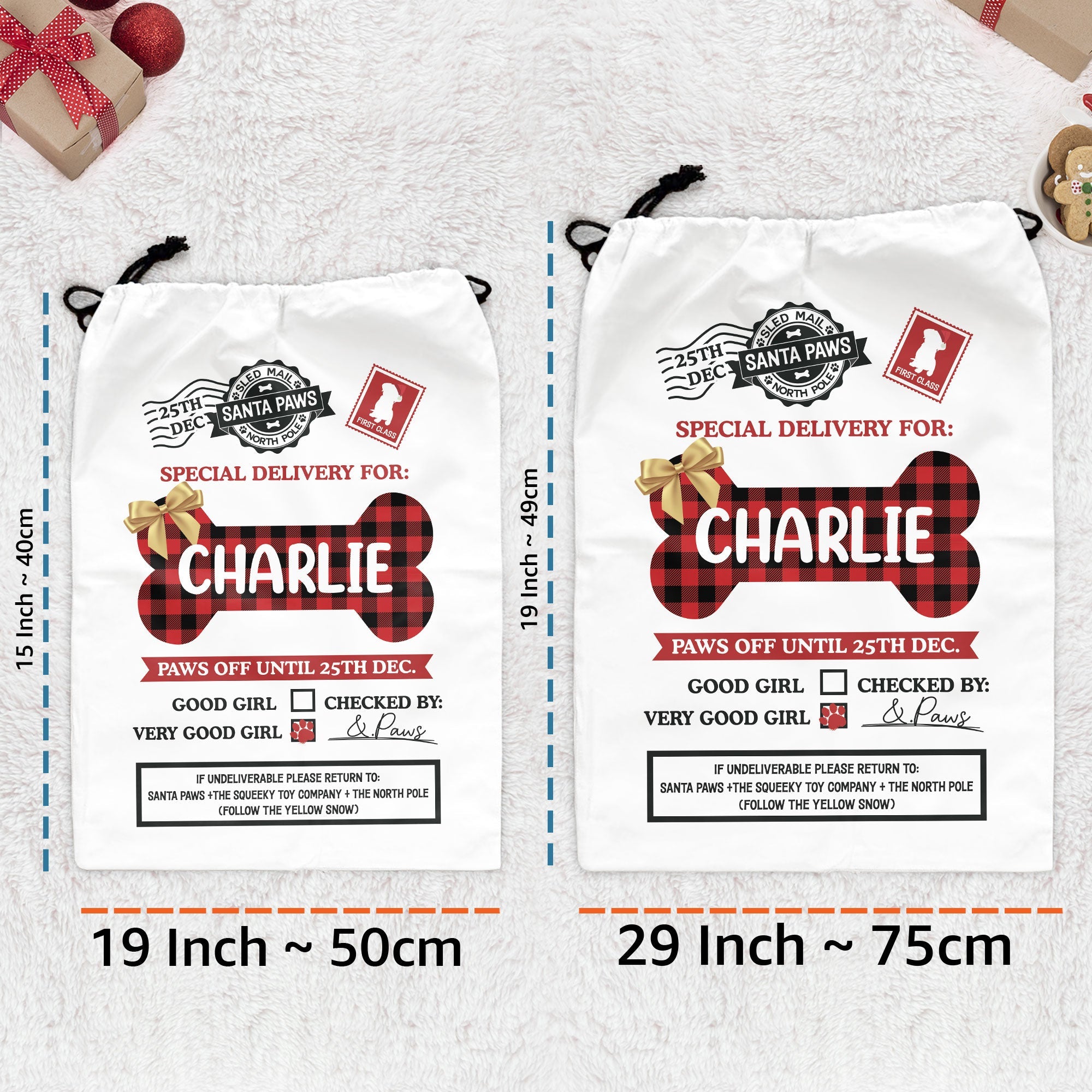 Special Delivery For Good Dog - Personalized Christmas Sack