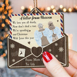 Spending My Christmas With Jesus This Year - Personalized Custom Shaped Wooden Ornament