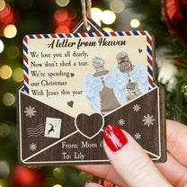 Spending My Christmas With Jesus This Year - Personalized Custom Shaped Wooden Ornament