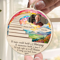 Stairway To Heaven - Personalized Suncatcher Photo Ornament