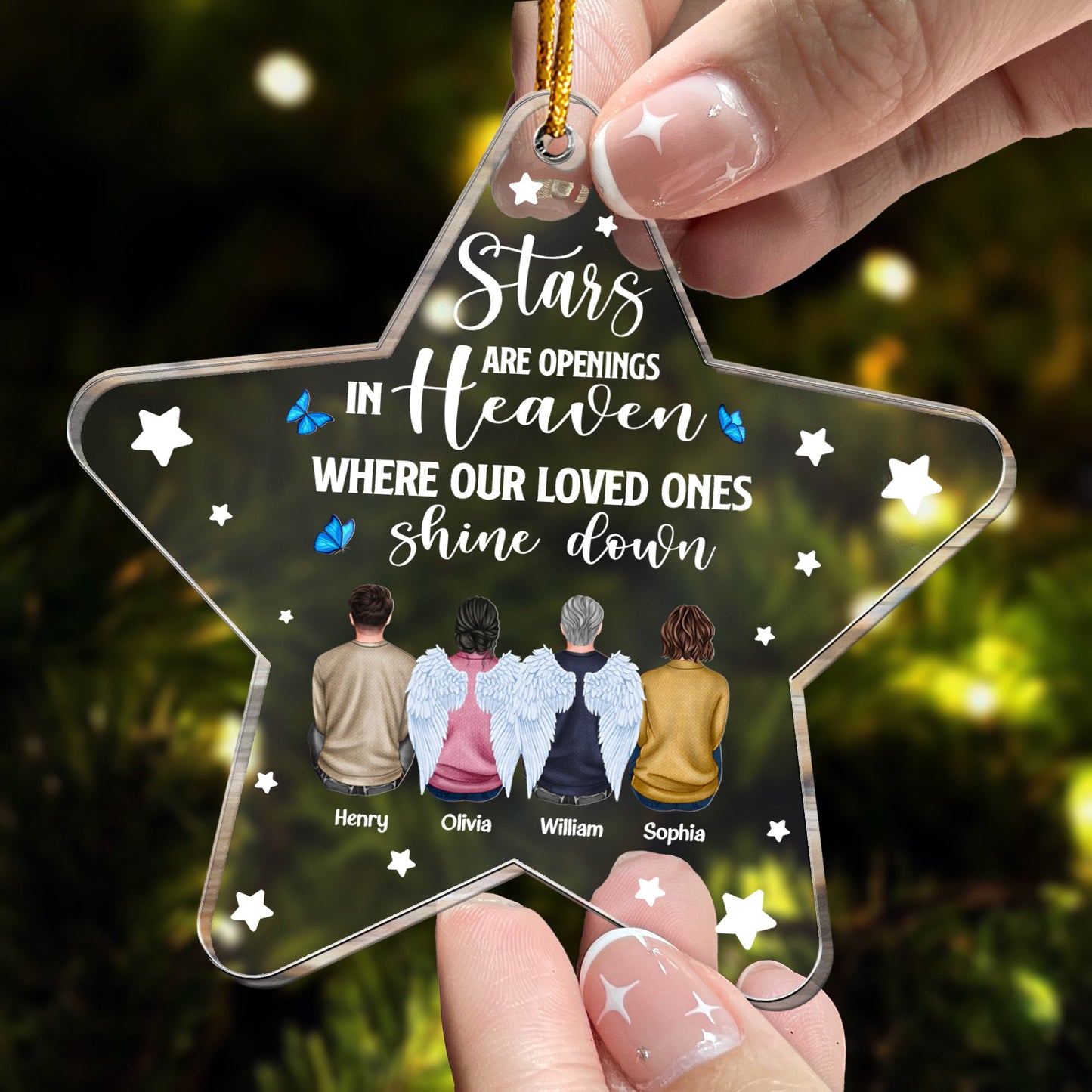 Stars Are Openings In Heaven - Personalized Acrylic Ornament