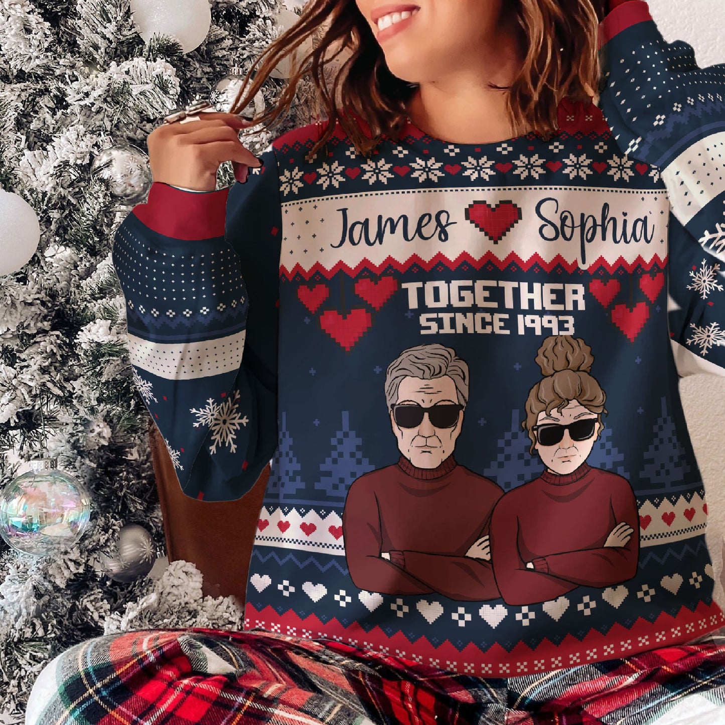 Still Together Since - Personalized Ugly Sweater