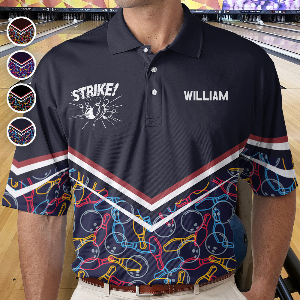 Strike Bowling Polo Shirt - Custom Polo Shirt