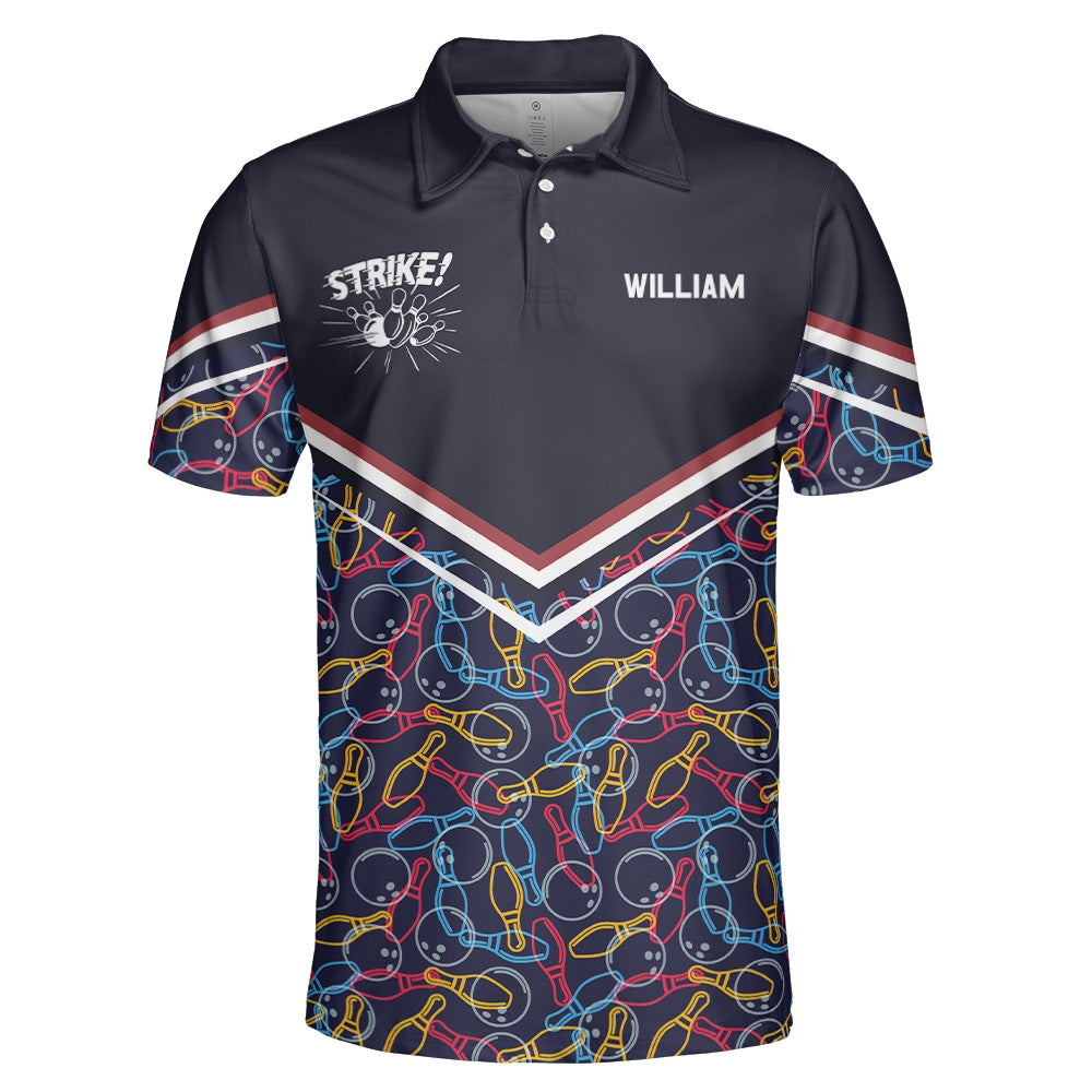 Strike Bowling Polo Shirt - Custom Polo Shirt