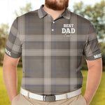 Striped Polo Vintage Style Gift For Dad Men Husband - Custom Polo Shirt