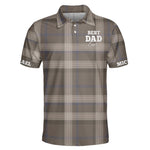 Striped Polo Vintage Style Gift For Dad Men Husband - Custom Polo Shirt