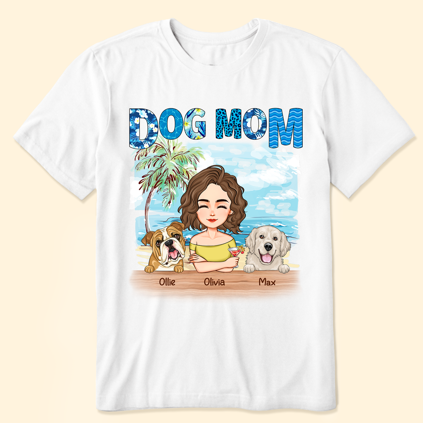 Summer Dog Mom Beach Trip - Personalized Shirt