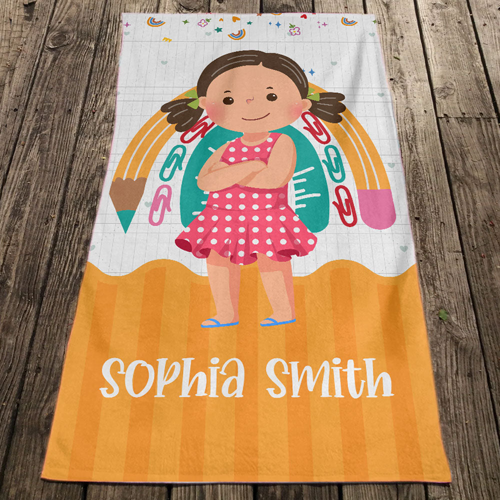 Summer Kid - Personalized Beach Towel