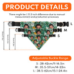 Summer Tropical Hawaiian Pineapple Pattern - Personalized Photo Dog Bandana Collar
