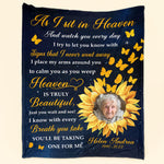 Sunflower Memorial - Personalized Photo Blanket