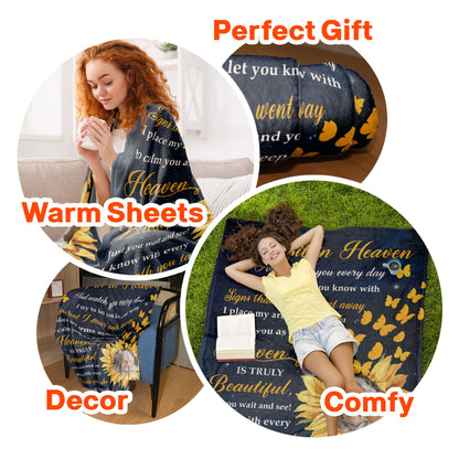 Sunflower Memorial - Personalized Photo Blanket