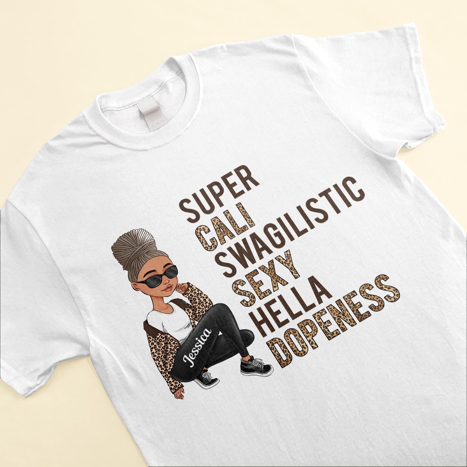 Super Cali Swagalistic - Personalized Shirt - Birthday Gift For Black Girl, Black Woman - Sassy Girl