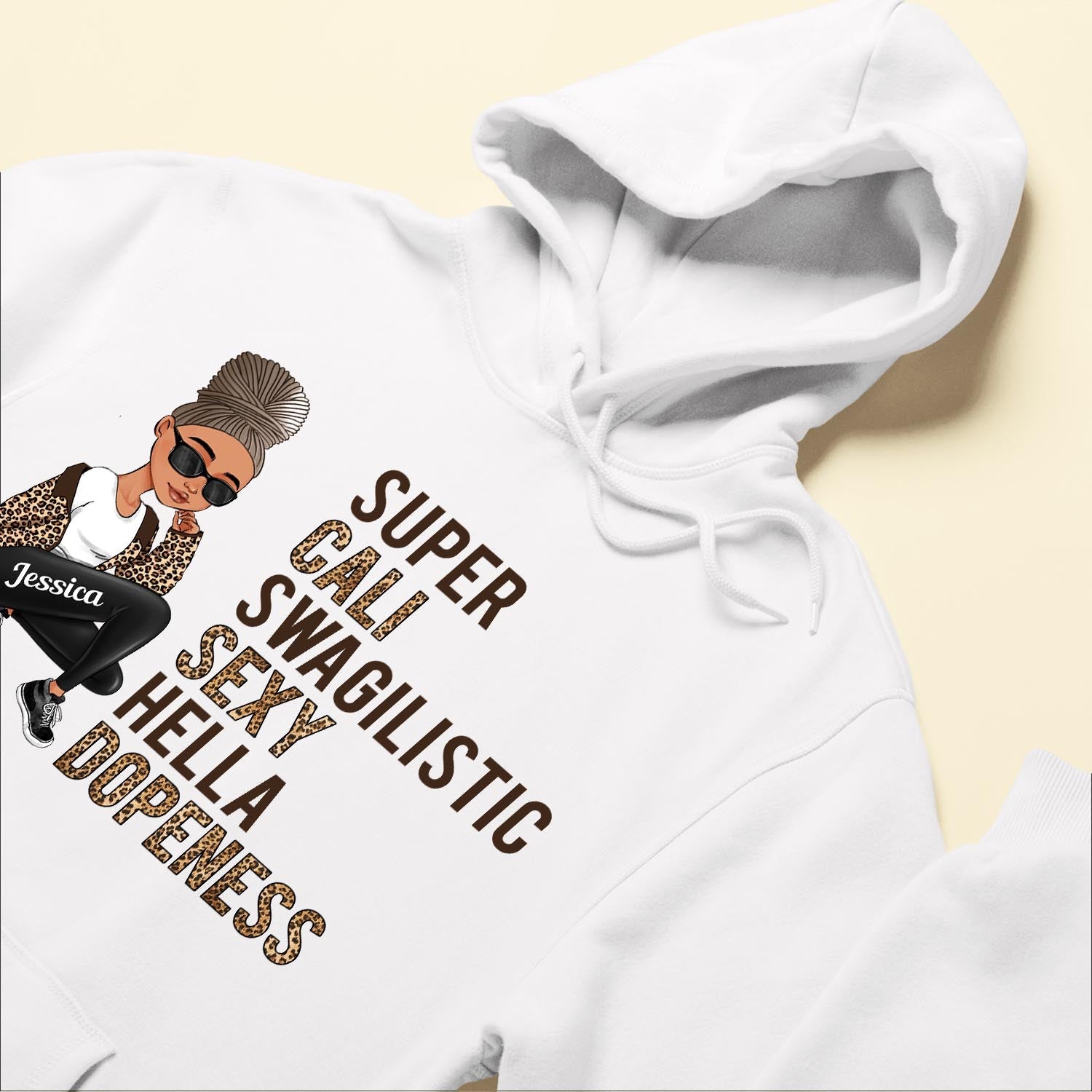 Super Cali Swagalistic - Personalized Shirt - Birthday Gift For Black Girl, Black Woman - Sassy Girl