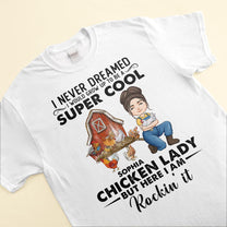 Super Cool Chicken Lady - Personalized Shirt - Birthday, Mother's Day Gift For Her, Girl, Woman , Chicken Lady