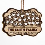 There Is No Greater Gift Than The Love Shared By A Family - Personalized Two-Sided Wooden Ornament - Christmas Gift For Fathers, Mothers, Daughters & Sons