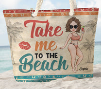 Take Me To The Beach - Personalized Beach Bag