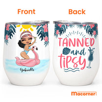 Tanned-And-Tipsy-Personalized-Wine-Tumbler-Gift-For-Beach-Goers