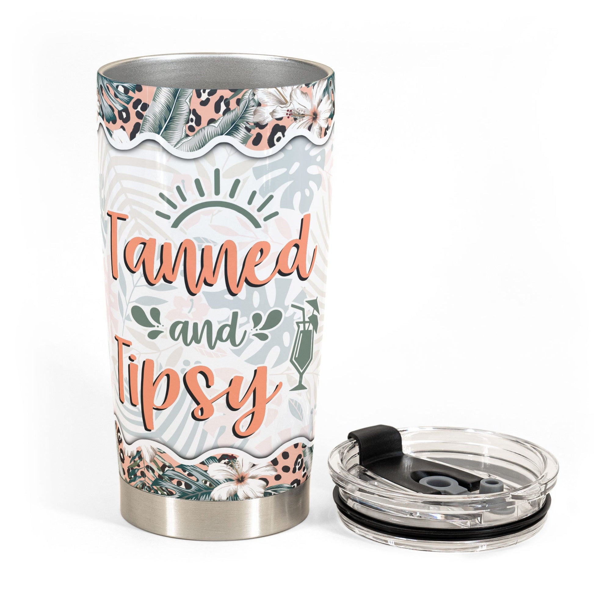 Tan & Tipsy Glass Tumbler