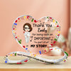 Teach Love Inspire Motivate Listen Encourage - Personalized Infinity Heart-Shaped Acrylic Plaque