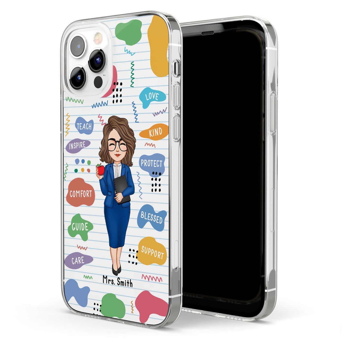 Teach Love Inspire - Personalized Clear Phone Case