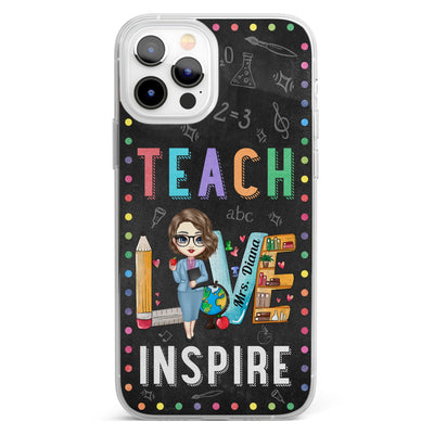 Teach Love Inspire - Personalized Clear Phone Case
