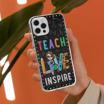 Teach Love Inspire - Personalized Clear Phone Case