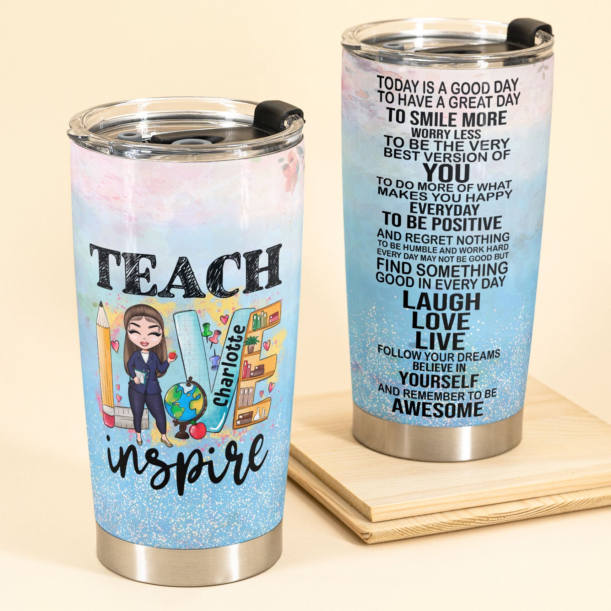 Teacher Life - Personalized Tumbler Cup - Birthday Gift For Teachers –  Macorner