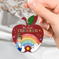 Teacher Affirmation - Personalized Wooden Keychain