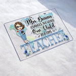 Teacher Changes The World One Child At A Time - Personalized Acrylic Plaque - Teacher's Week, Appreciation, School Leaving, School Year End Gift For Teachers, Teacher'S Assistant, School Workers