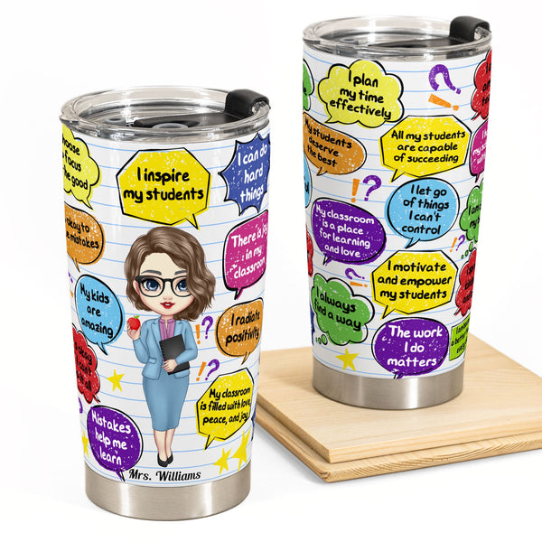 A Big Heart - Personalized Tumbler Cup - Birthday Gift For Teacher Col –  Macorner