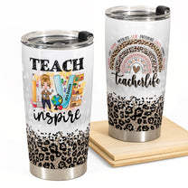 Teacher Life - Personalized Tumbler Cup - Birthday Gift For Teachers