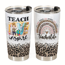 Teacher Life - Personalized Tumbler Cup - Birthday Gift For Teachers