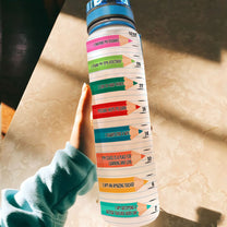 Teacher Life Affirmation - Personalized Photo Water Bottle