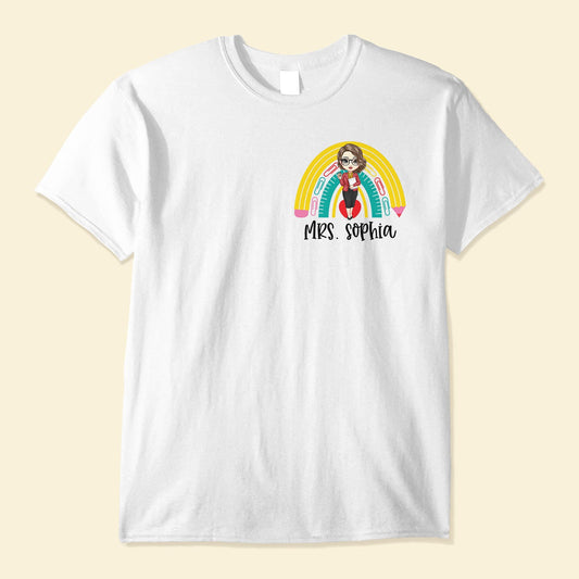 Teacher Rainbow - Personalized Shirt